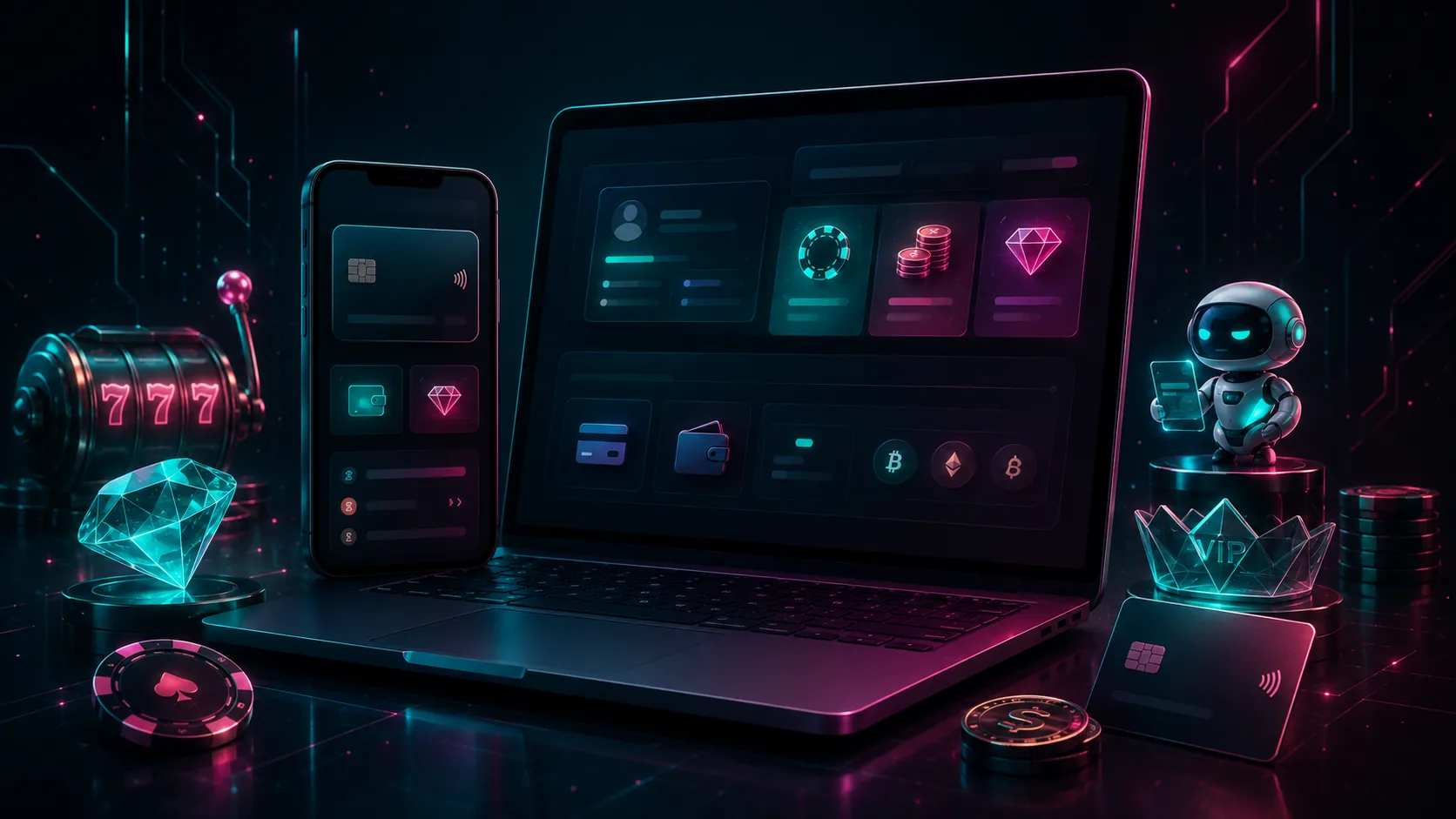 Interface Casinozer avec accès au compte et aux sections principales